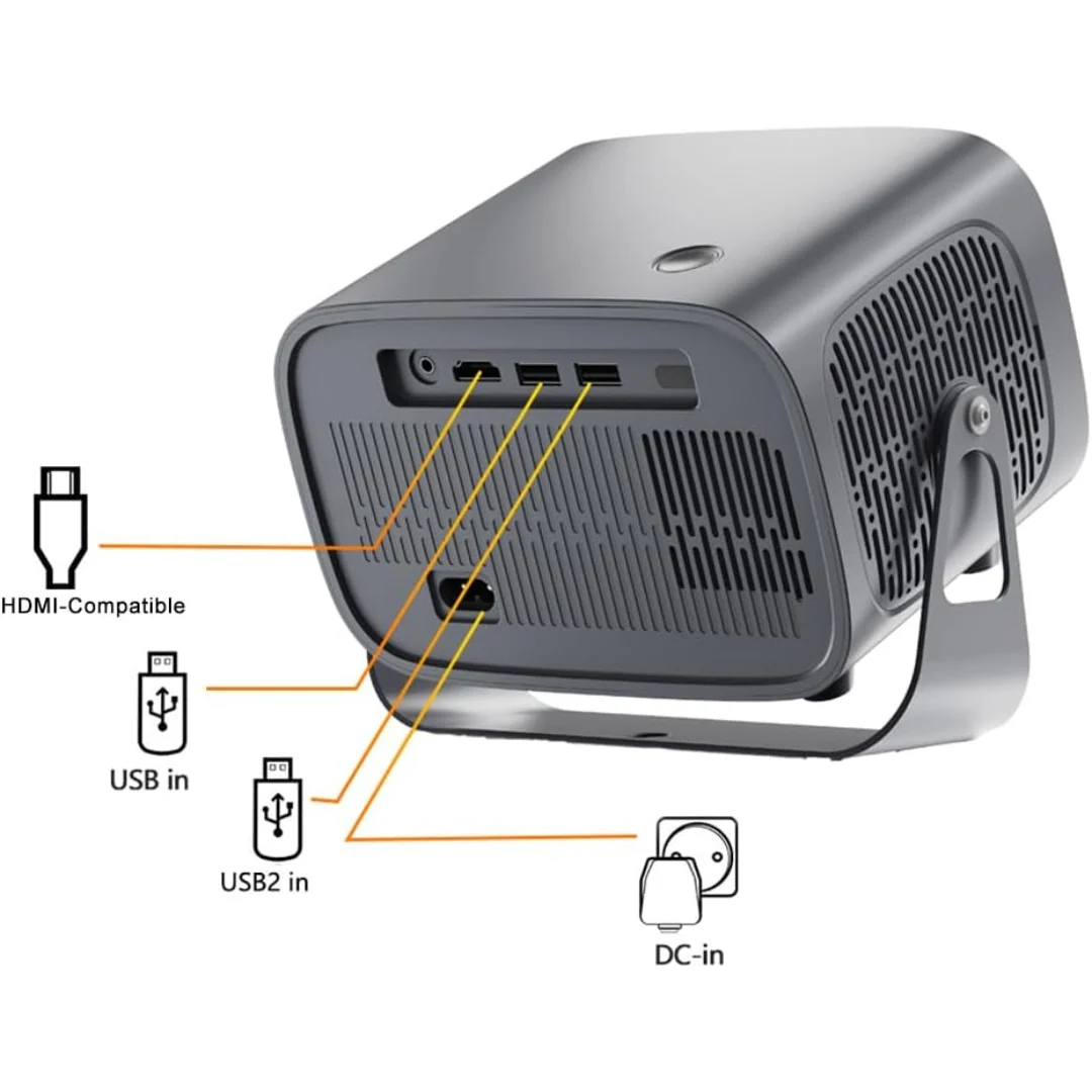 A10 4K Ultra HD Android TV Mini Smart Projector - Image 2