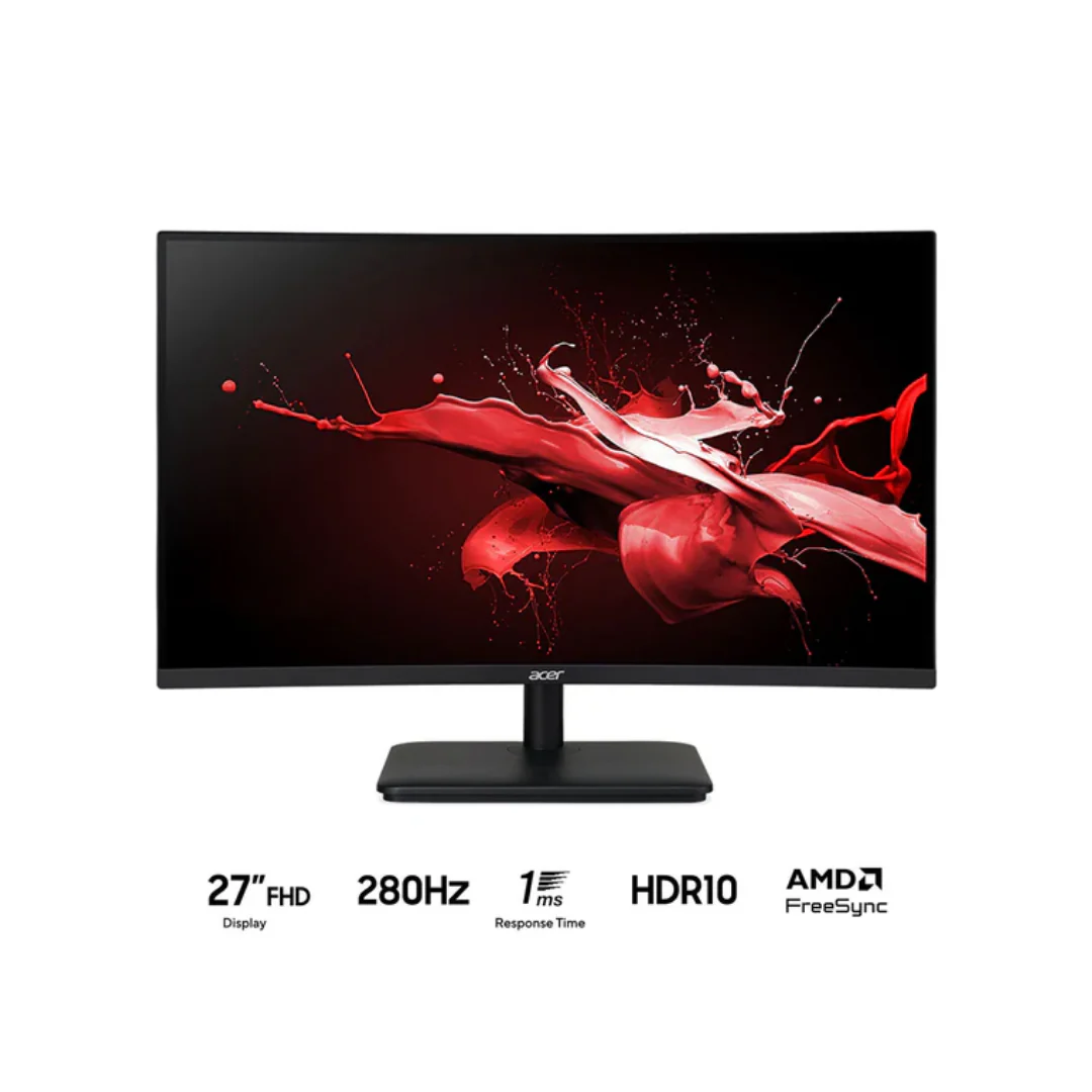 Acer Nitro ED270 Zbmiipx 27" Curve VA 240Hz FHD 1920x1080 Adaptive Sync Gaming Monitor - Image 2
