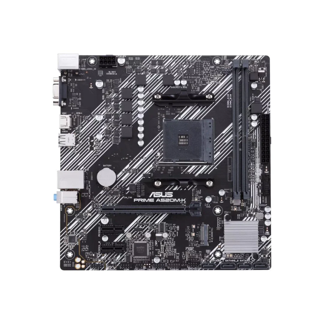 AMD Ryzen 5 5500GT 6-Core Processor MPK + Asus Prime A520M-K/CSM Motherboard - Image 3
