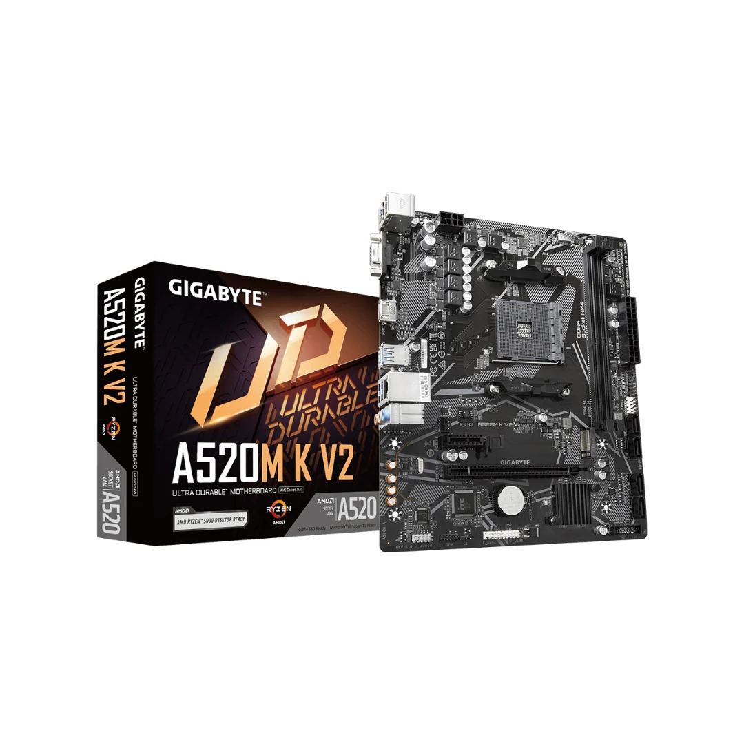 AMD Ryzen 5 5500GT 6-Core Processor MPK + Gigabyte A520M K V2 Motherboard - Image 3