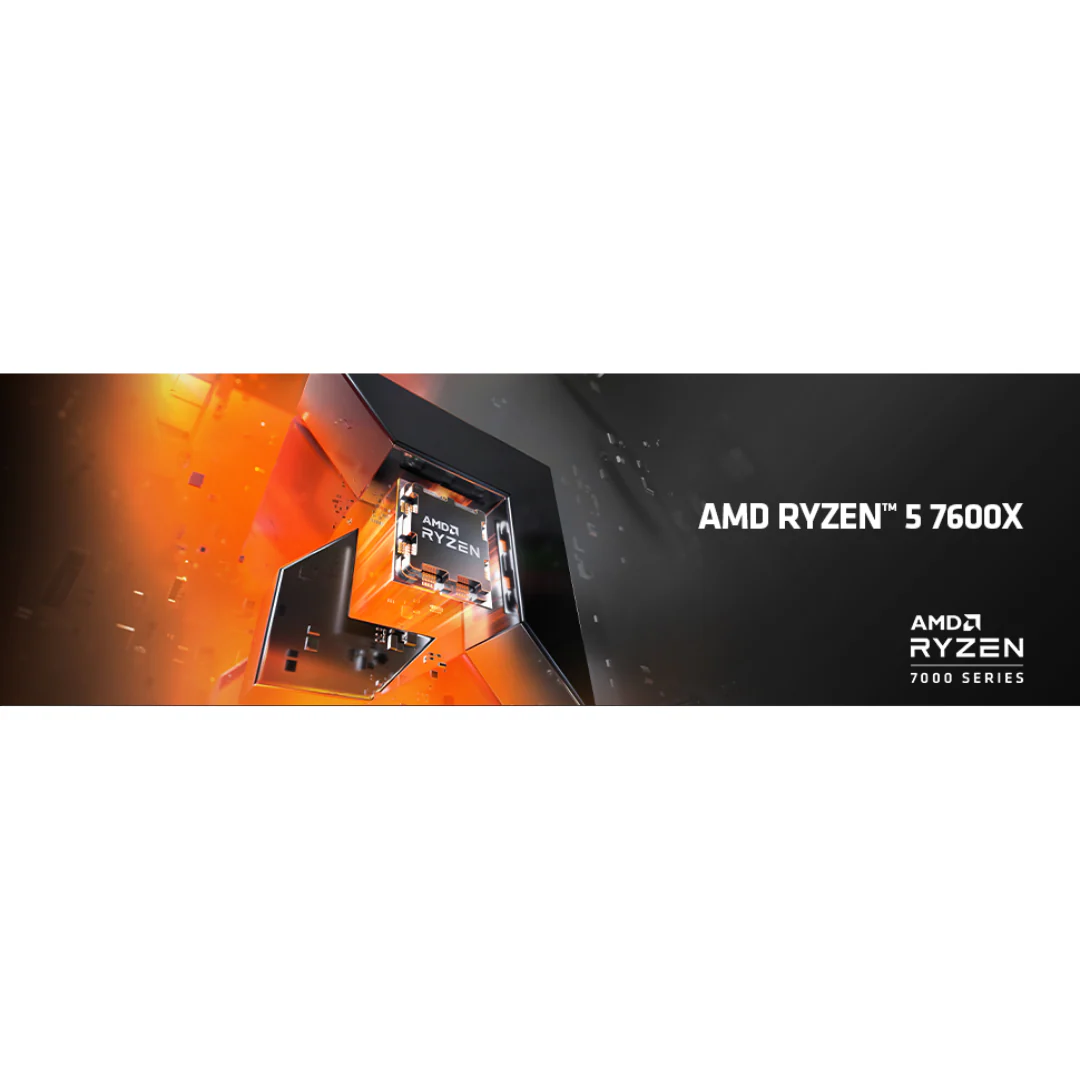 AMD Ryzen 5 7600X (AM5) Processor 4.70-5.30GHZ 6-Core 12-Threads Tray - Image 4