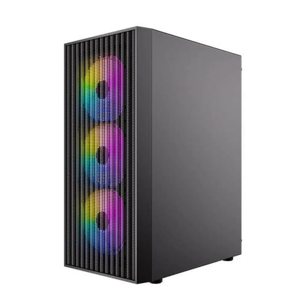 Antec AX27 RGB Elite Black Mesh TG ATX Case w/ 4X120m RGB Fan - Image 4