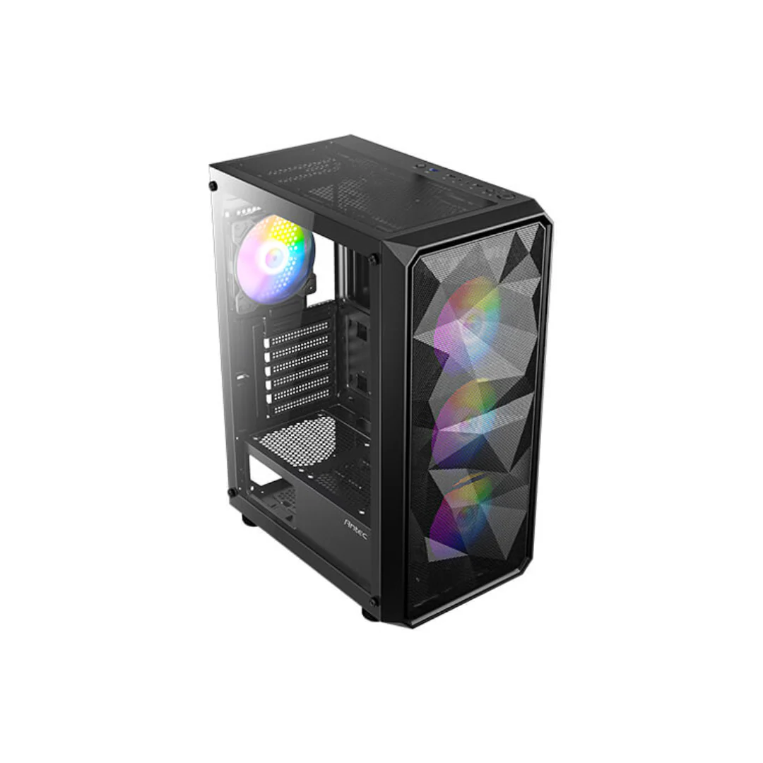 Antec AX83 RGB Elite Black ATX Mid Tower Case w/ 4X120mm RGB Fan - Image 2