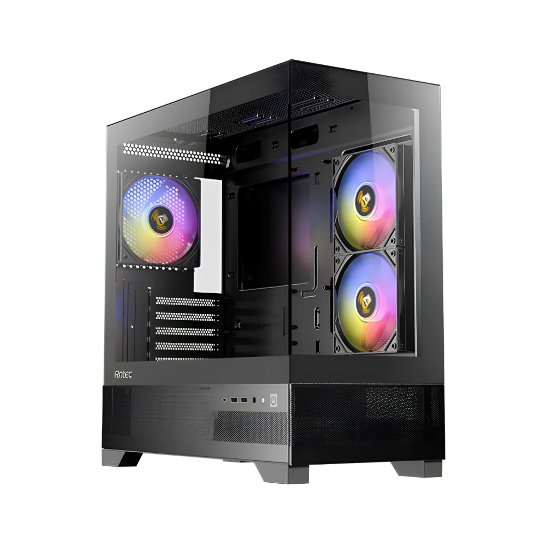 Antec CX500M ARGB TG mATX Case with 3x120mm ARGB Fans (Black | White) - Image 2