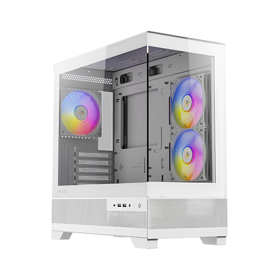 Antec CX500M ARGB TG mATX Case with 3x120mm ARGB Fans (Black | White) - Image 3
