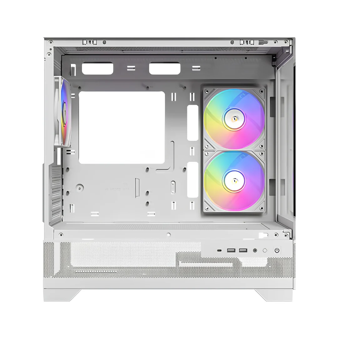 Antec CX500M ARGB TG mATX Case with 3x120mm ARGB Fans (Black | White) - Image 7