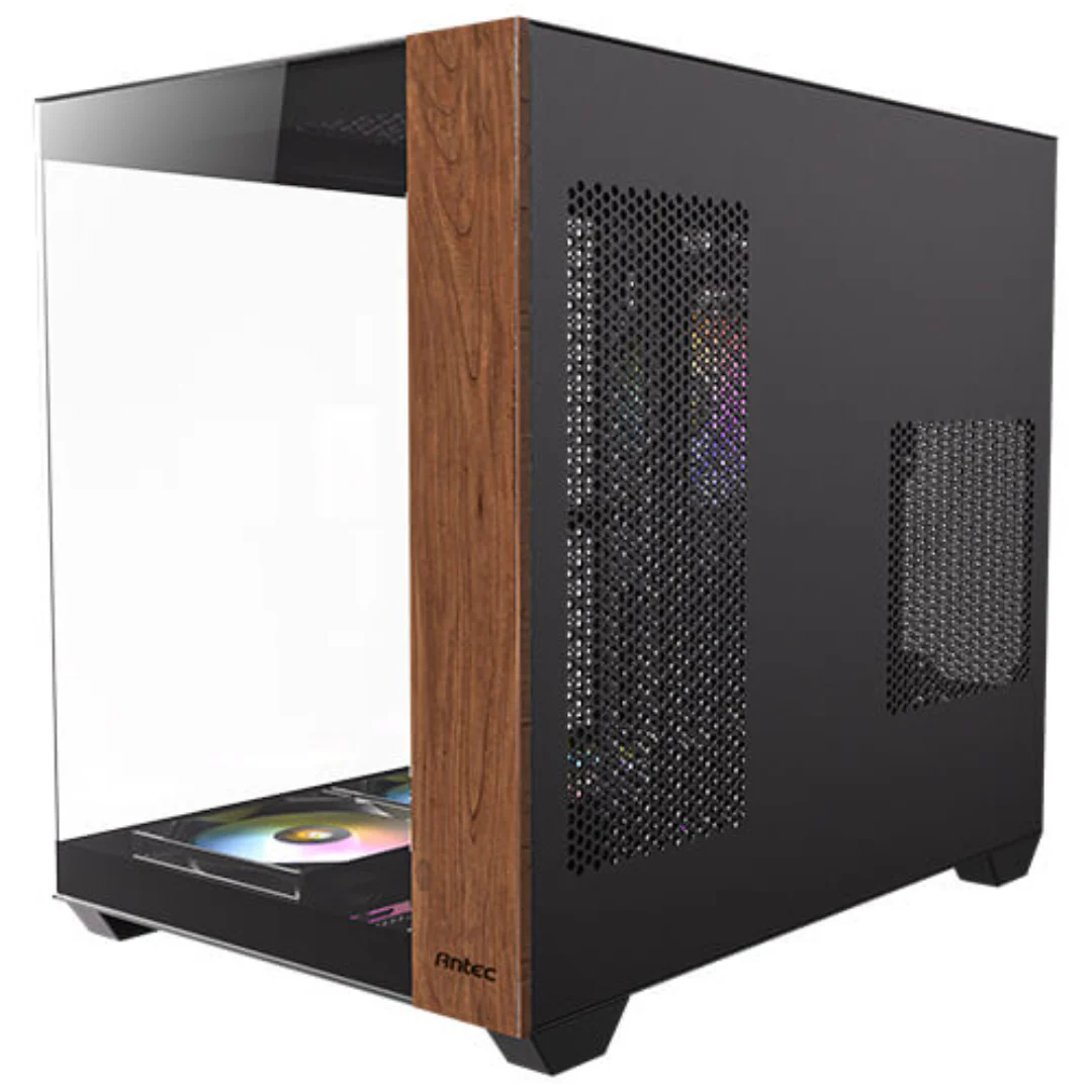 Antec CX800 Wood aRGB TG ATX dual chamber Case with 4x120mm USB3 1C 1A - Image 2