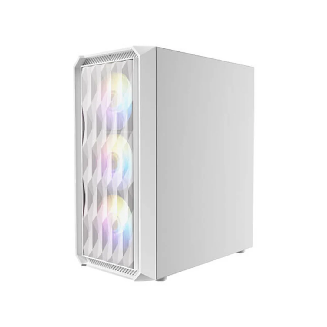 Antec NX292 Elite White TG ATX Case (Rainbow Fan 3*120mm + 1*120mm) - Image 2