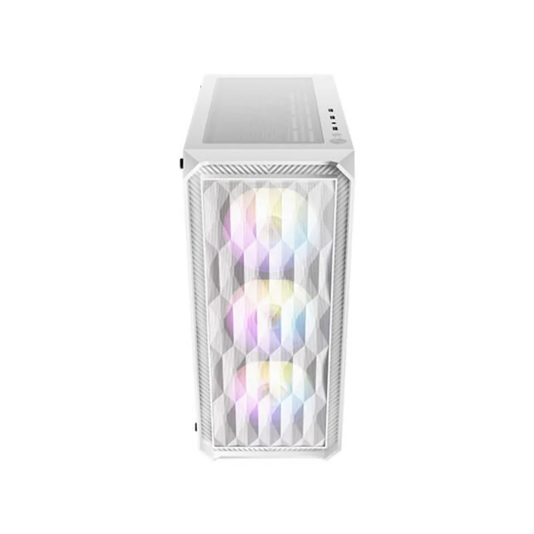 Antec NX292 Elite White TG ATX Case (Rainbow Fan 3*120mm + 1*120mm) - Image 4