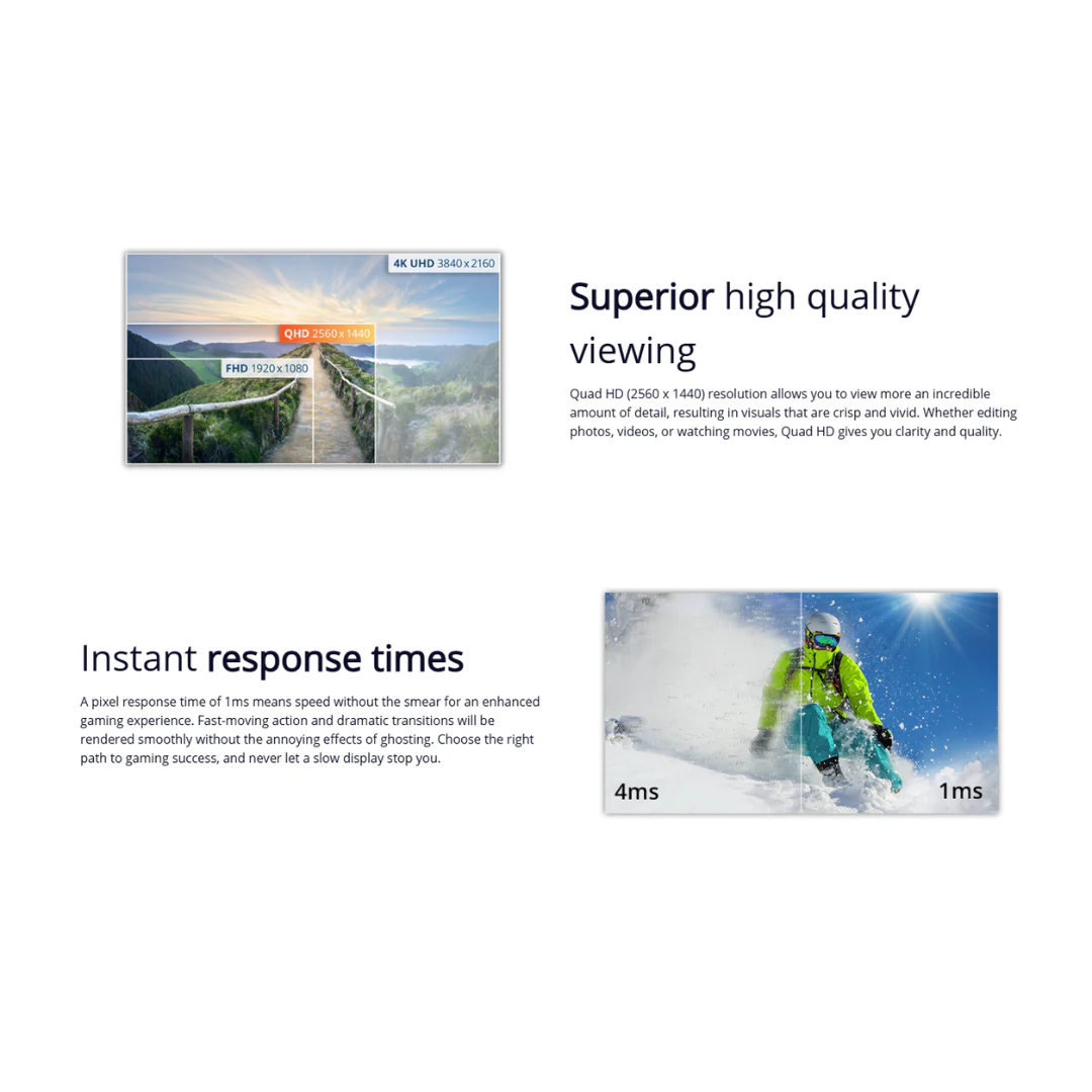AOC 25B36H3 24.5" IPS 120Hz FHD (1920X1080) 4ms GTG / 1ms MPRT Adaptive Sync 3-Sided Frameless Monitor - Image 4