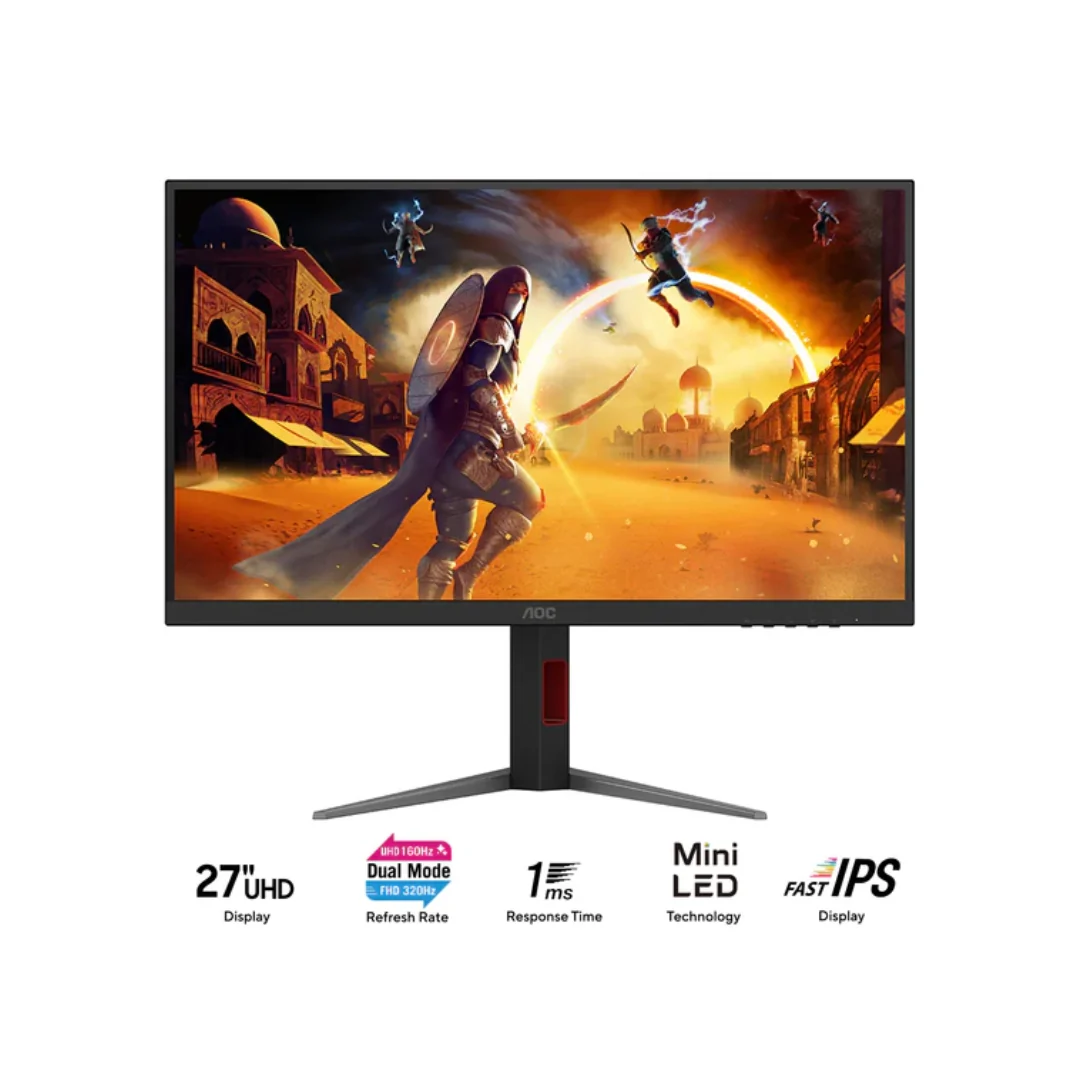 AOC 27" U27G4XM IPS 160Hz UHD 3840x2160 1ms DP HDMI USB 3.2 - Image 2