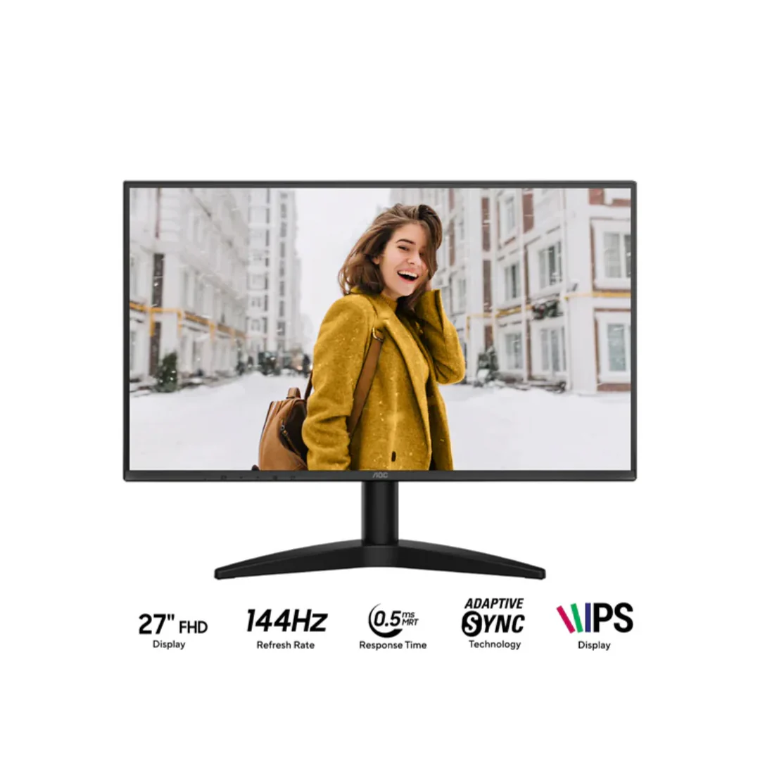 AOC 27B36XE 27" IPS 144Hz FHD 1920x1080 0.5ms Monitor Wall Adaptor With Tilt Adjustment - Image 2
