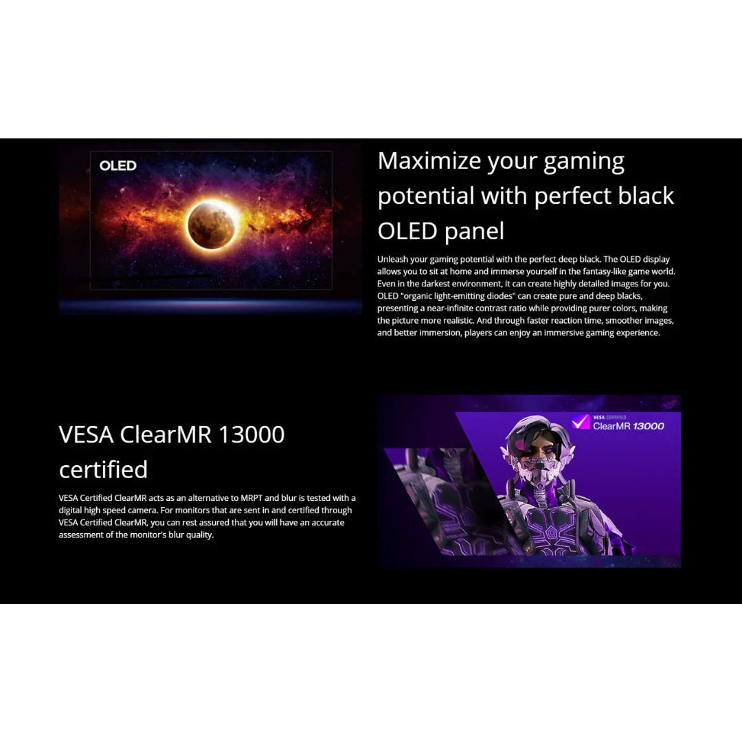 AOC Agon Pro AG456UCZD 44.5" OLED 240Hz WQHD (3440x1440) 0.03ms Gaming Monitor - Image 4
