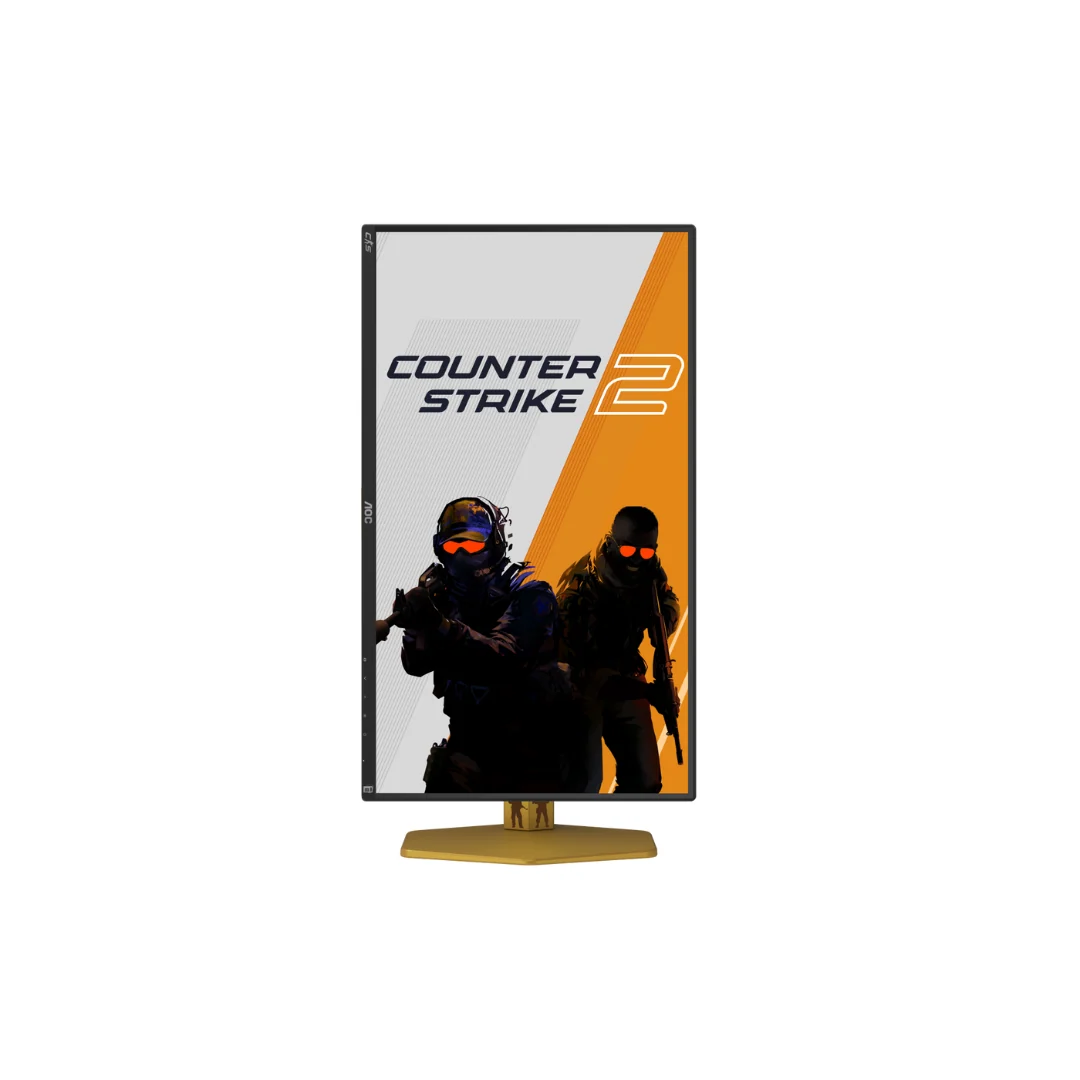 AOC CS25G 24" IPS 310Hz FHD 1920x1080 0.3Ms Nvidia G-Sync Gaming Monitor with Height / Tilt / Swivel / Pivot Adjustment (Black/Gold) - Image 3