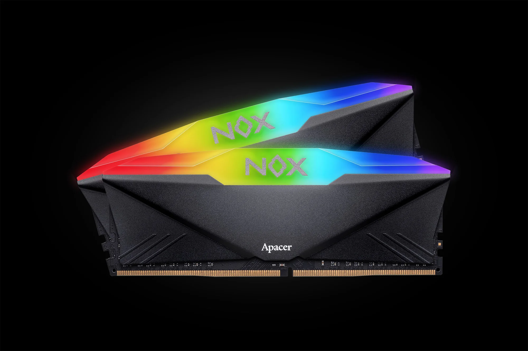 Apacer Nox RGB AURA2 16GB 8GX2 DDR4 3200MHz AH4U16G32C28YNBAA-2 Black Desktop Memory