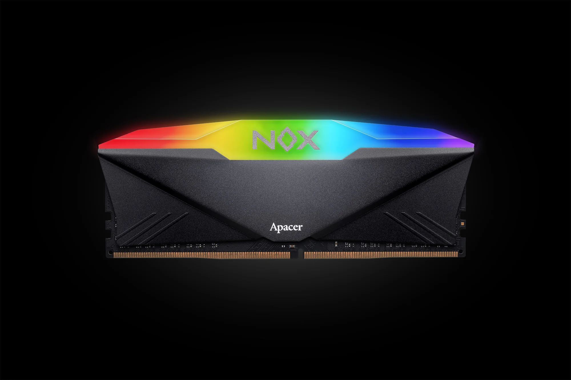 Apacer Nox RGB AURA2 16GB 8GX2 DDR4 3200MHz AH4U16G32C28YNBAA-2 Black Desktop Memory - Image 2