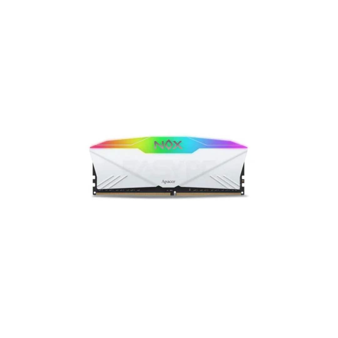Apacer NOX RGB AURA2 16GB 8GBx2 DDR4 3200MHz AH4U16G32C28YNWAA-2 White Desktop Memory - Image 2