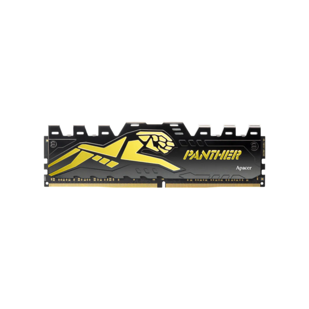 Apacer Panther Golden 32GB Dual DDR4 3200MHz 1.35V OC w/ HeatSink Desktop Memory RP-K2 AH4U32G32C28Y7GAA-2 - Image 2