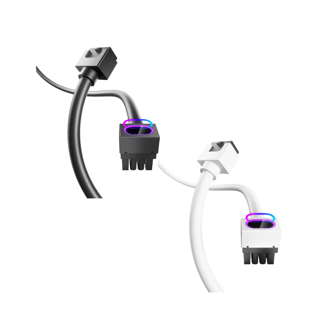 Asiahorse Hydrus ARGB PSU Extension Cable 8PIN 30CM GPU Model A ( Black | White  ) - Image 3