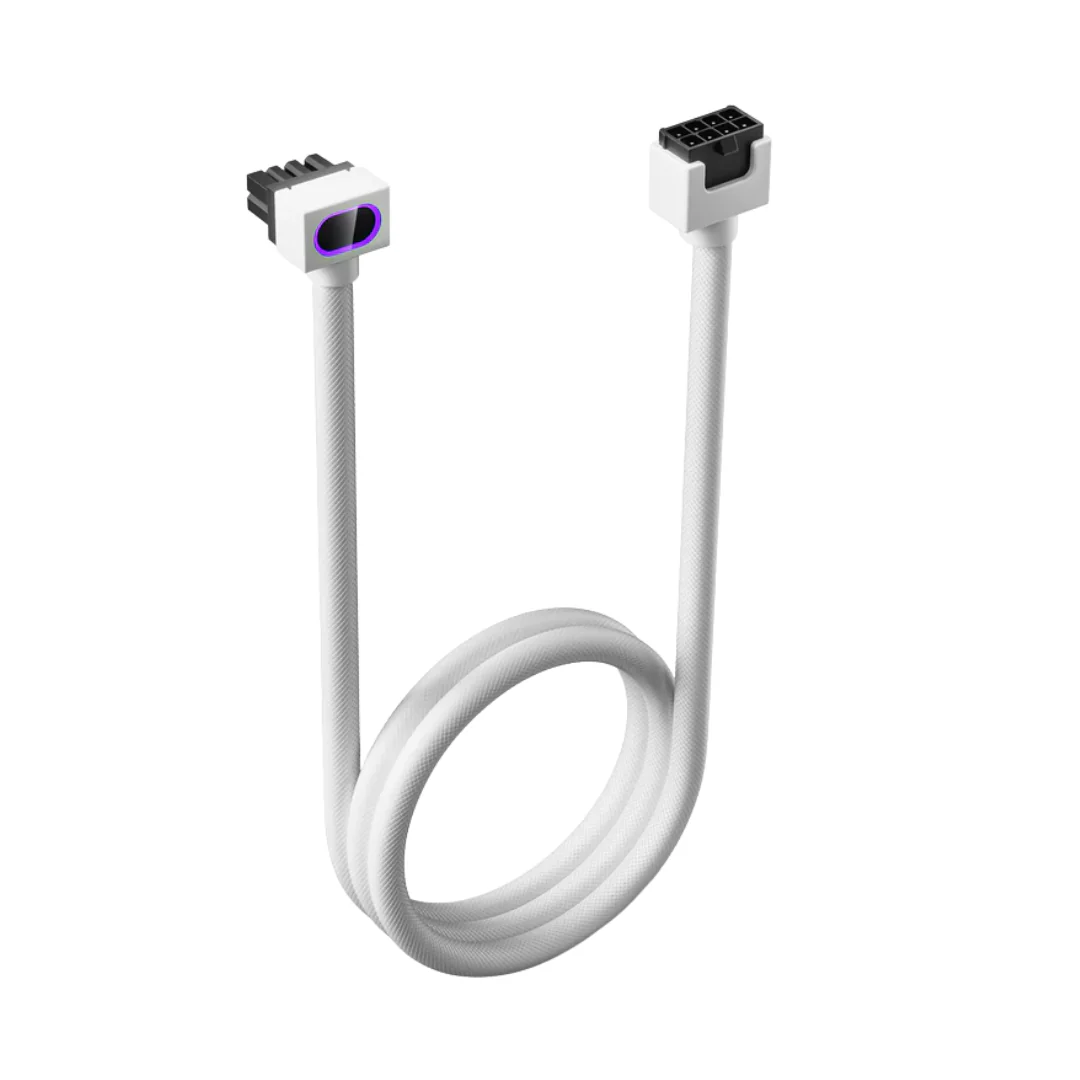 Asiahorse Hydrus ARGB PSU Extension Cable 8PIN 30CM GPU Model B ( Black | White ) - Image 3