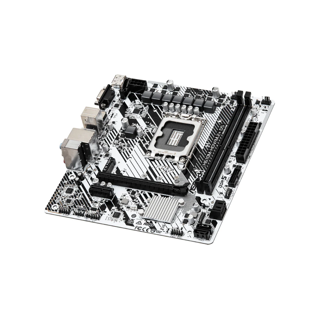 ASRock H610M-HDV/M.2+ White D5 LGA1700 Motherboard - Image 3