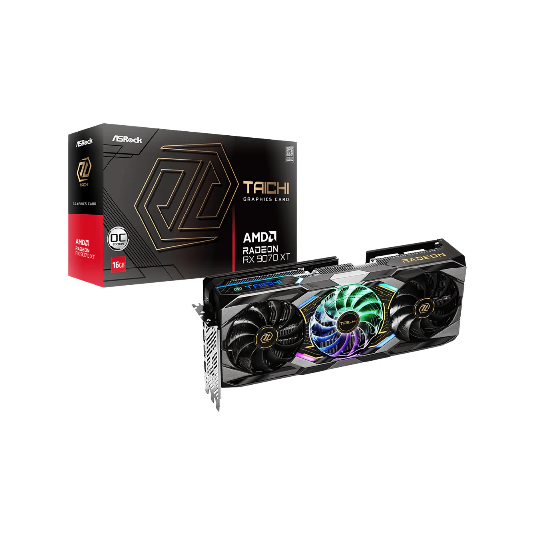 ASRock RX 9070 XT TAICHI OC 16GB Graphics Card RX9070XT TC 16GO