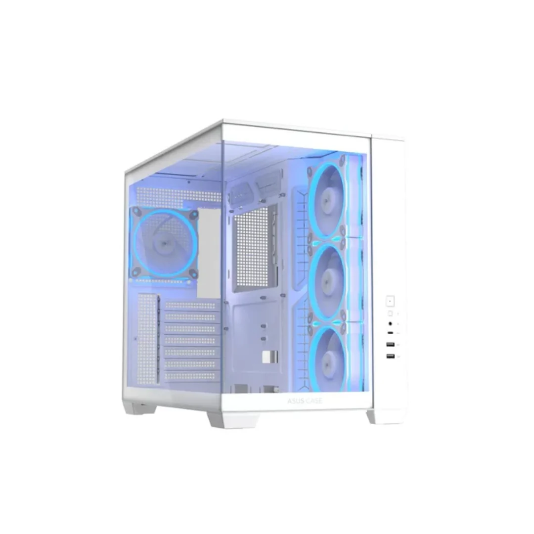 Asus A32 Plus Tempered Glass ATX PC Case with 4 Pre-Installed ARGB Fans ( Black | White ) - Image 3