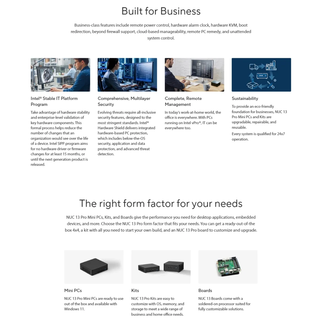 Asus NUC 13 Pro - RNUC13ANHi30000 Intel Core i3-1315U Mini ( Barebone | Full Desktop ) - Image 4