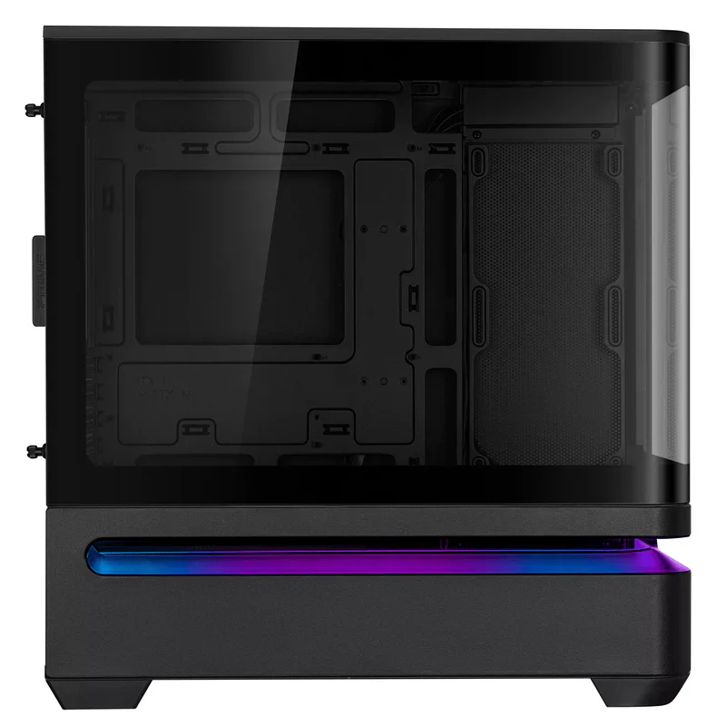 Asus Prime AP202 Air Floating mATX Curved Glass Panel Panoramic PC Case (Black | White) - Image 6
