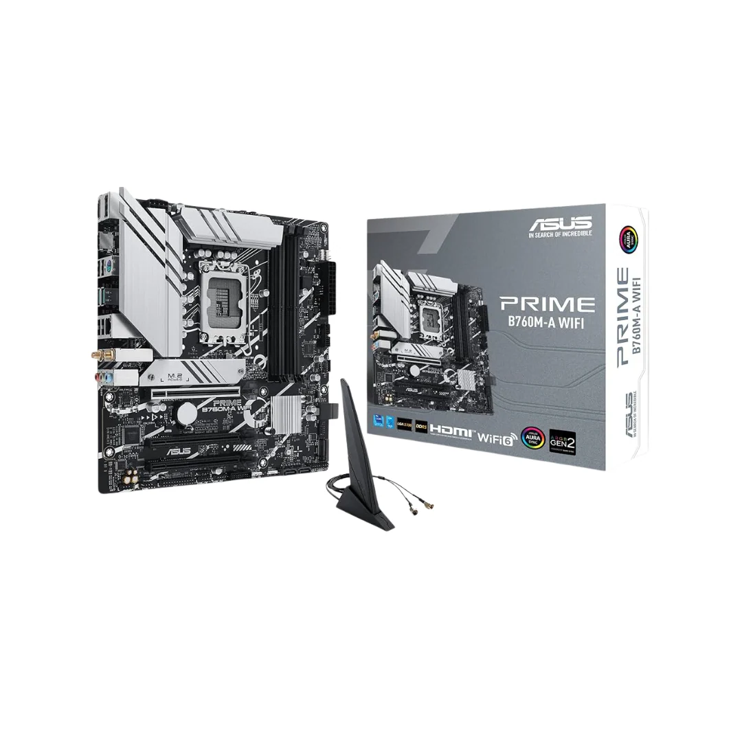 Asus Prime B760M-A WiFi D5 (LGA1700) mATX Motherboard