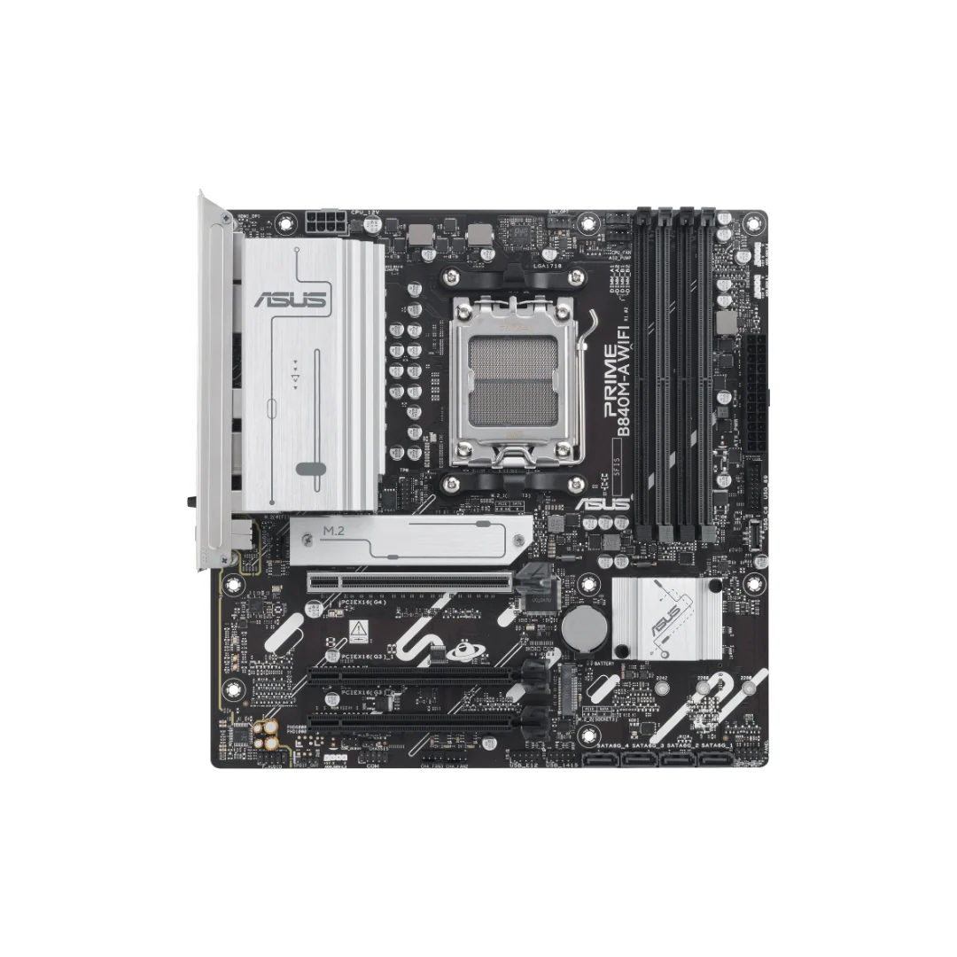 Asus Prime B840M-A WiFi-CSM DDR5 mATX AM5 Motherboard - Image 2