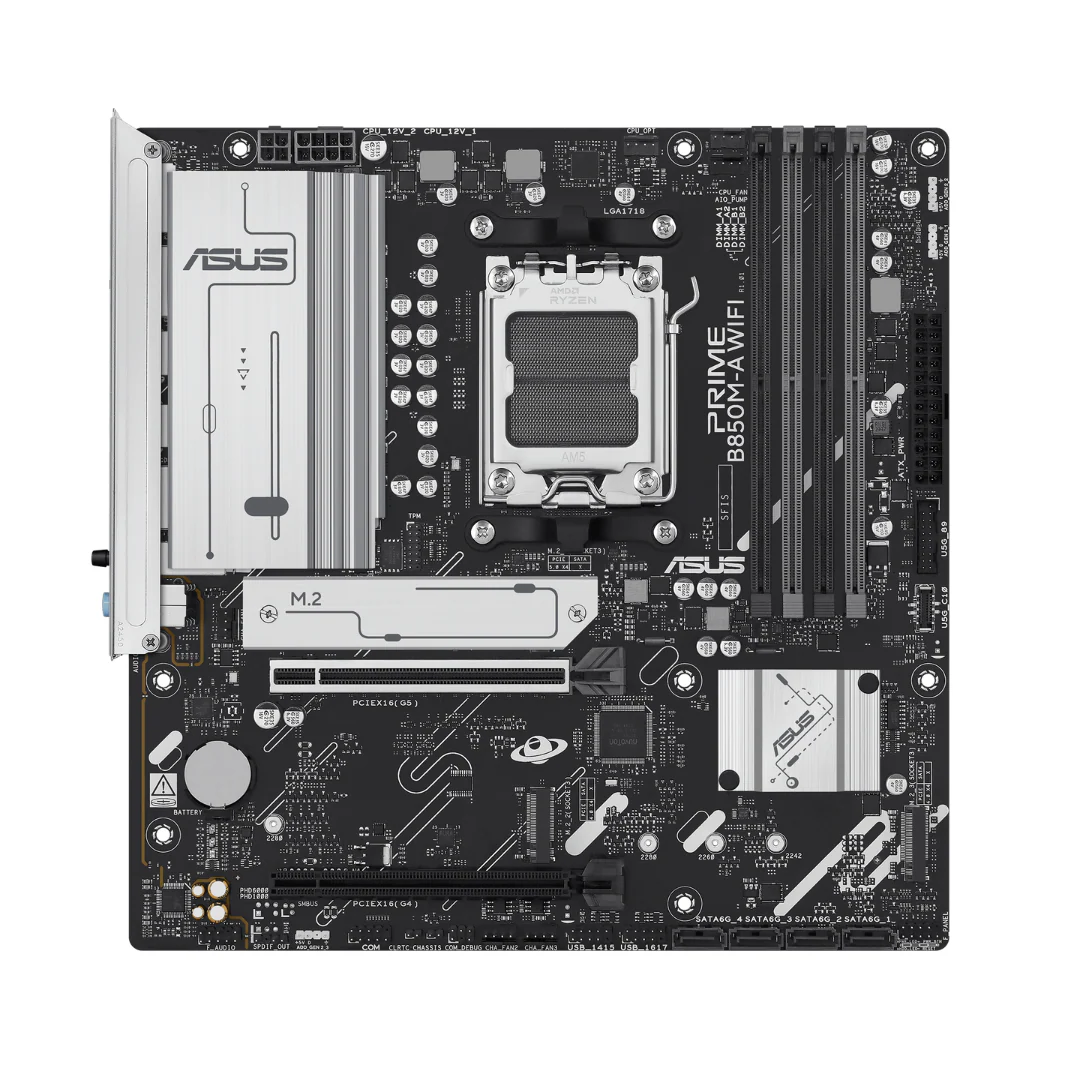 Asus Prime B850M-A WIFI-CSM DDR5 AM5 Motherboard - Image 2
