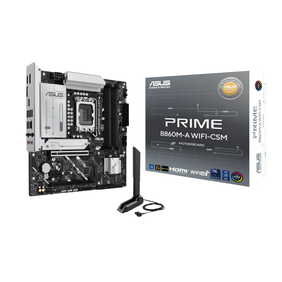 Asus Prime B860M-A WiFi-CSM DDR5*4 mATX LGA1851 Motherboard