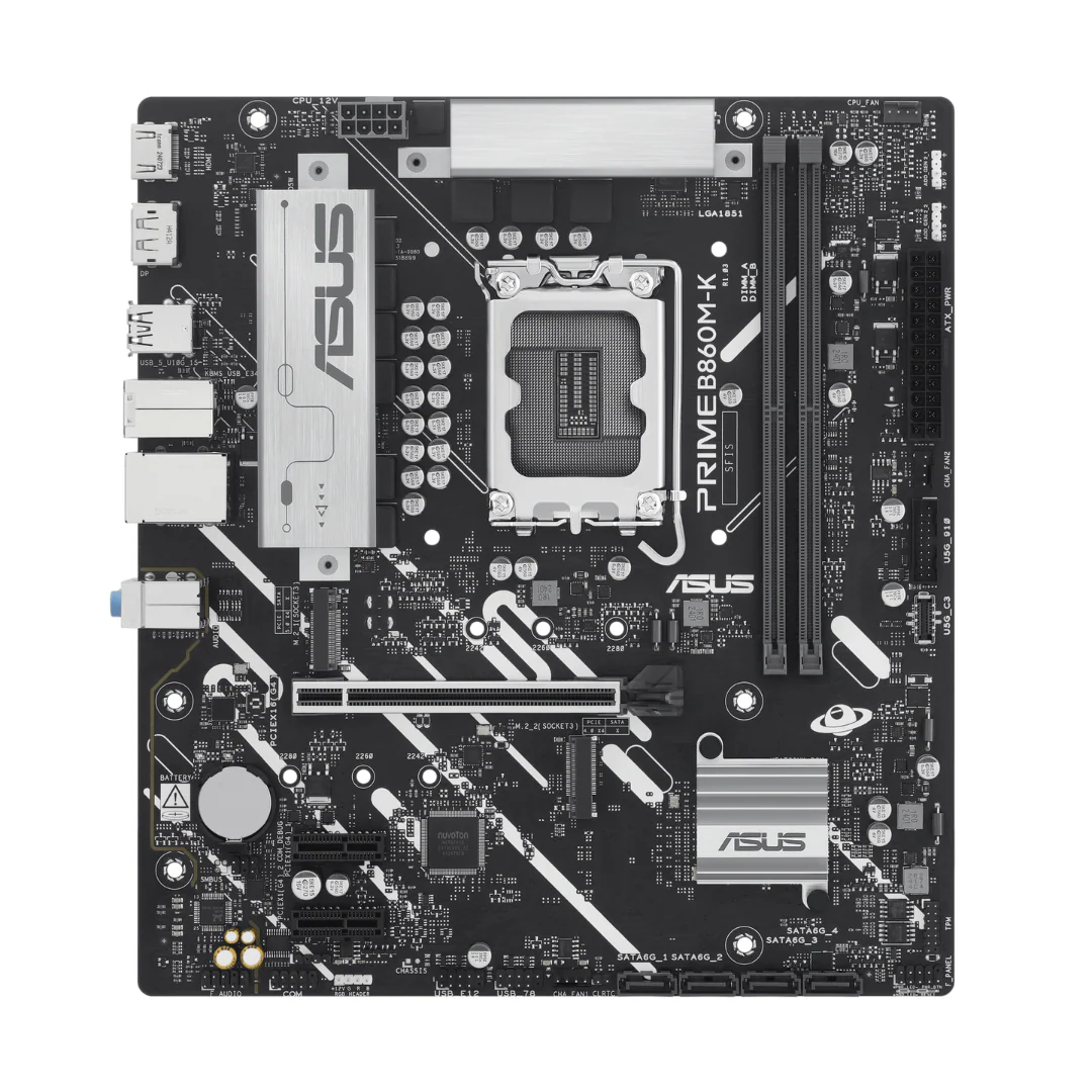 Asus Prime B860M-K CSM DDR5*2 mATX LGA1851 Motherboard - Image 2