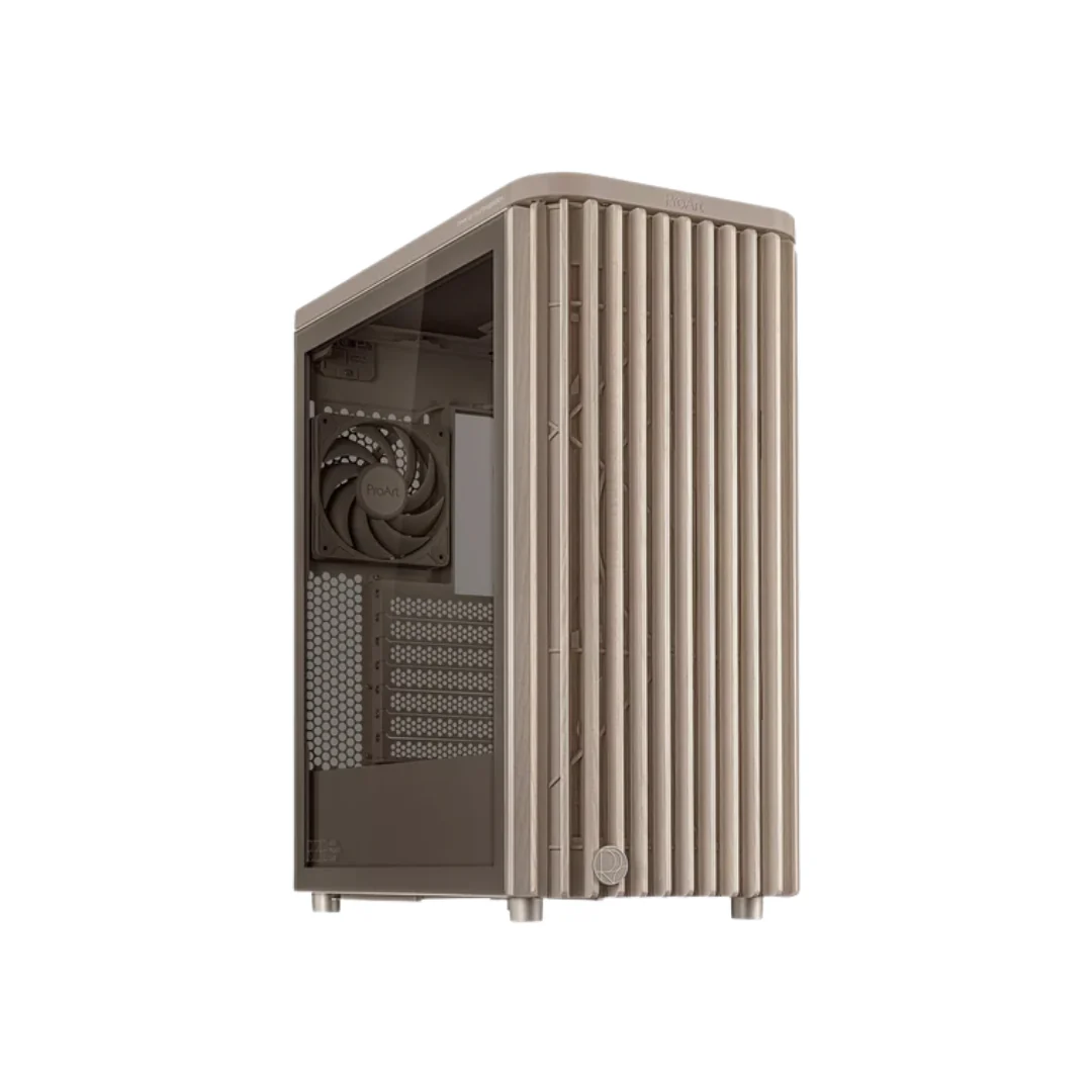 Asus ProArt PA401 Wood PWM TG Beige USB3 1C 2A ATX PC Case