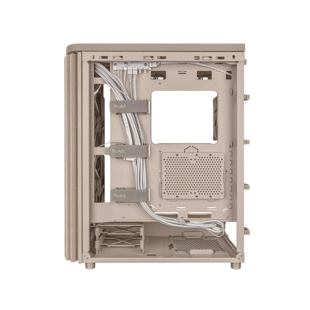 Asus ProArt PA401 Wood PWM TG Beige USB3 1C 2A ATX PC Case - Image 3