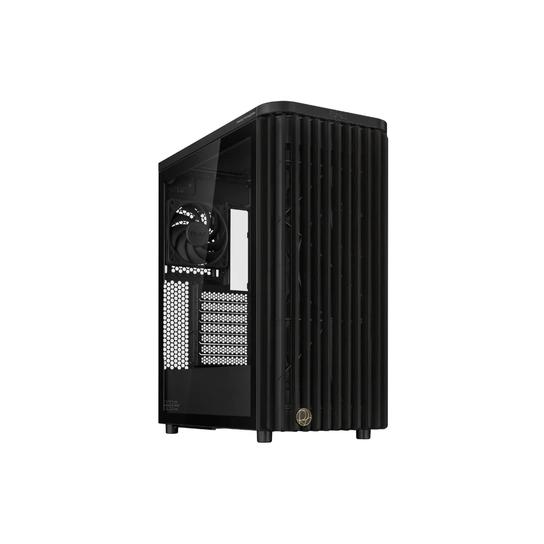 Asus ProArt PA401 Wood PWM TG Black USB3 1C 2A ATX PC Case
