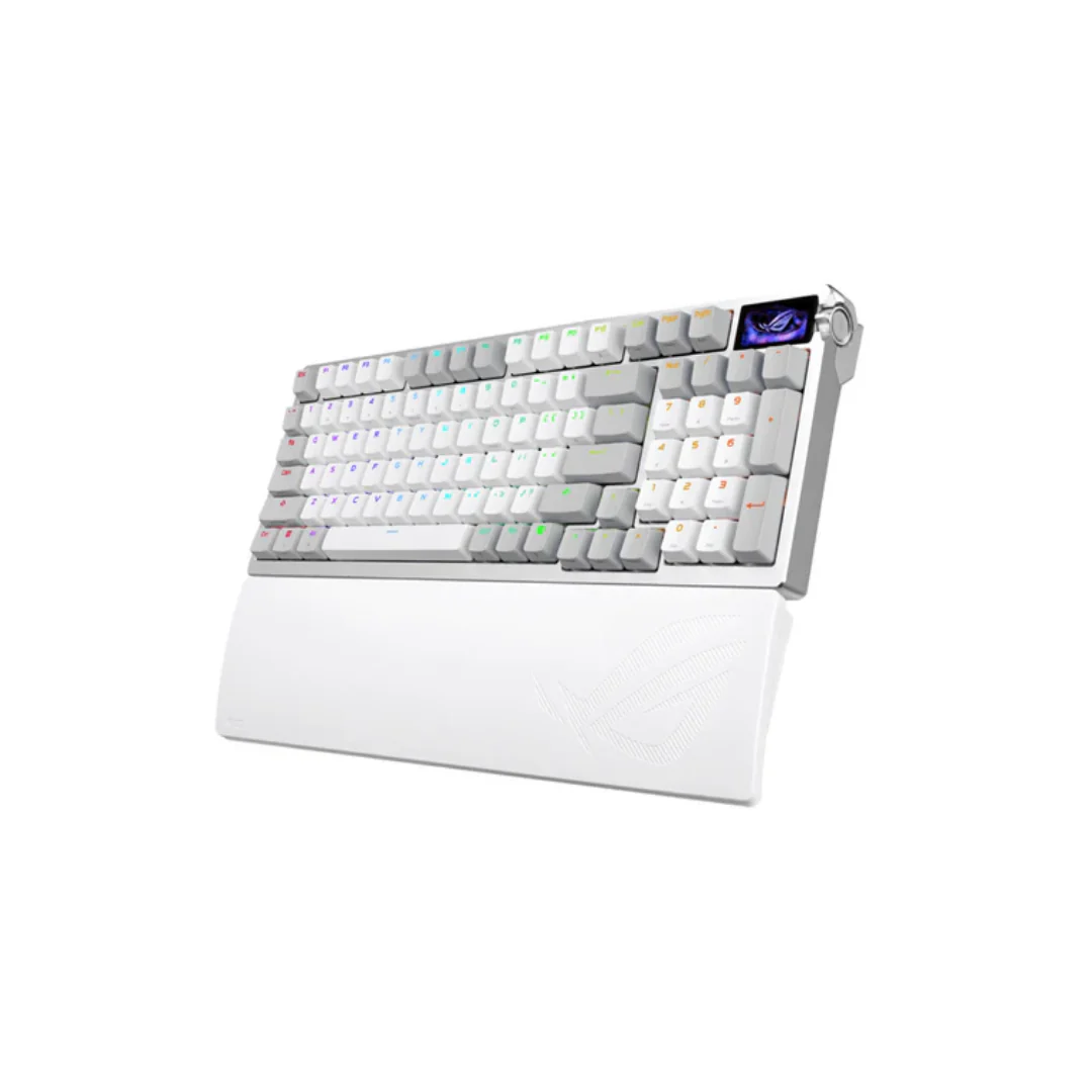 Asus ROG Azoth White 96% Wireless Analog Gaming Keyboard M902 (ROG HFX V2 Magnetic Switch) - Image 2
