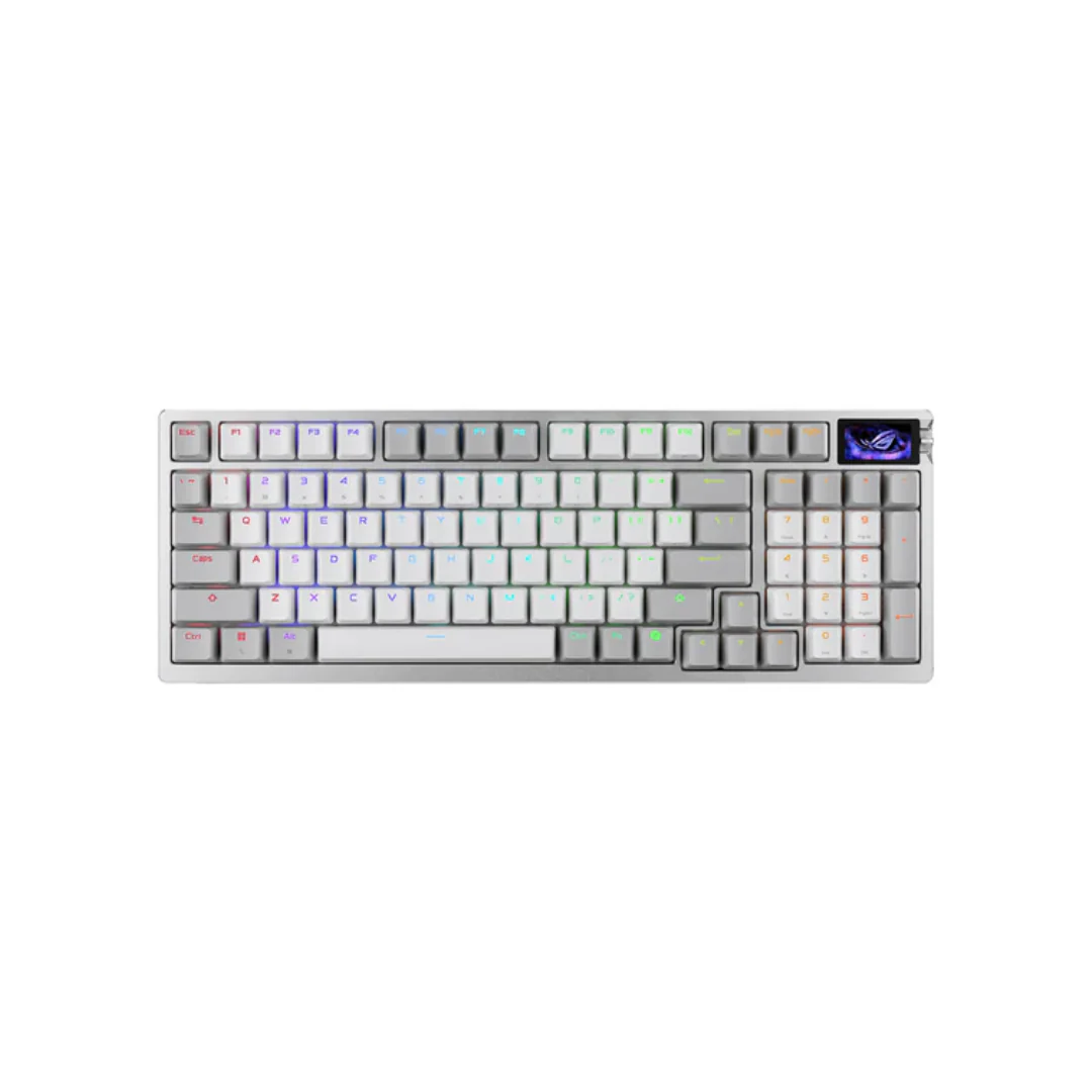 Asus ROG Azoth White 96% Wireless Analog Gaming Keyboard M902 (ROG HFX V2 Magnetic Switch) - Image 3