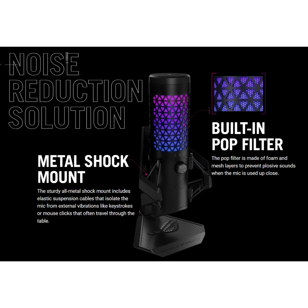 Asus ROG Carnyx USB Gaming Cardioid Microphone C501 (Black | White) - Image 8
