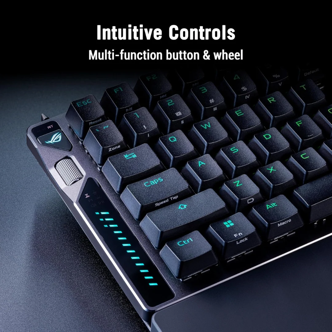 Asus ROG Falcata Split Magnetic 75% Analog Black Gaming Keyboard (ROG HFX V2 Magnetic Switch) M703 - Image 4