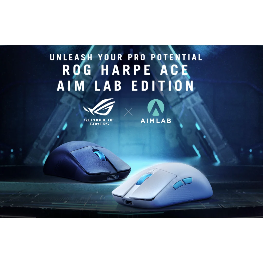 Asus ROG Harpe Ace Aim Lab Edition WHITE Gaming Mouse P713 - Image 4