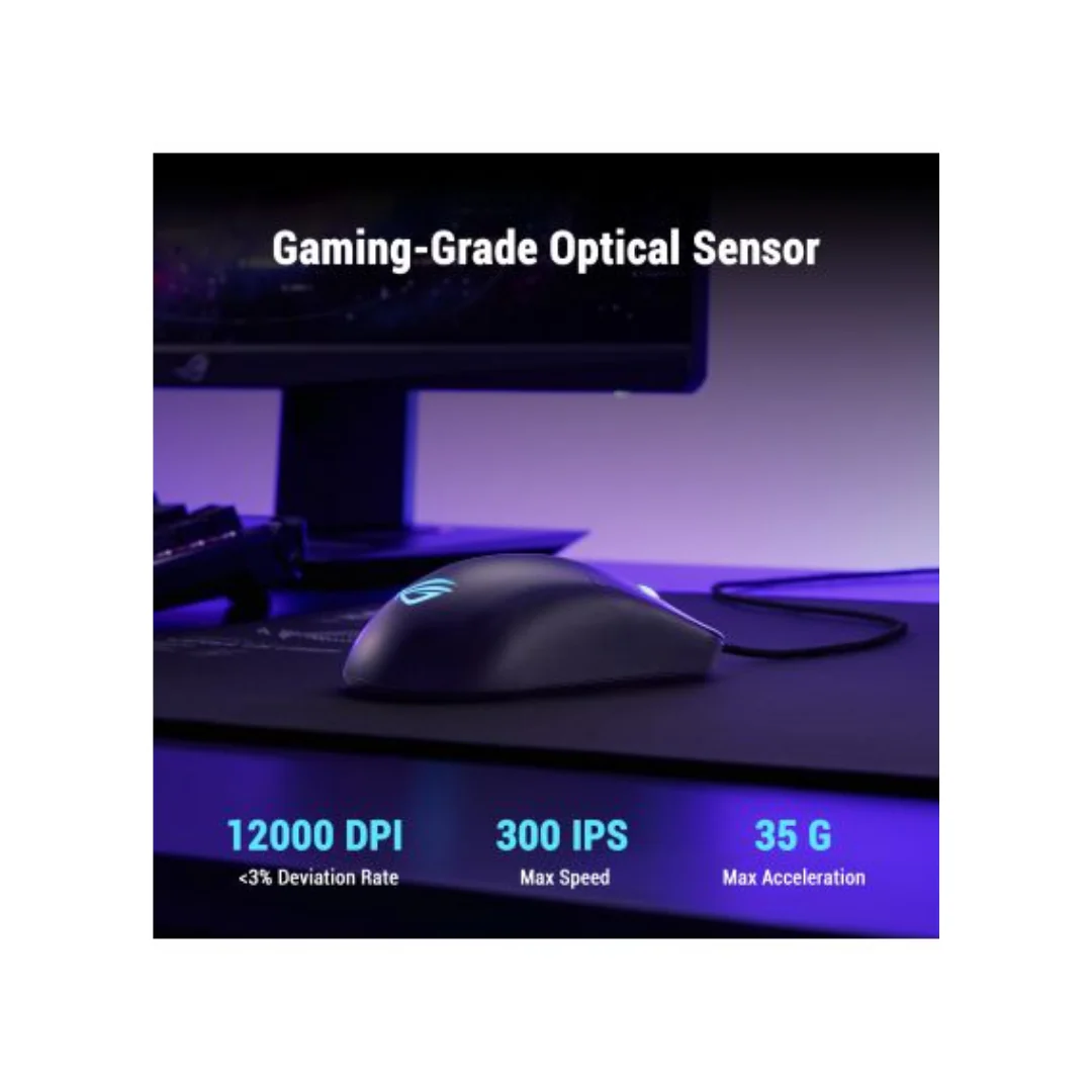 Asus ROG Harpe Mini Core Wired Gaming Mouse Black P524 - Image 3