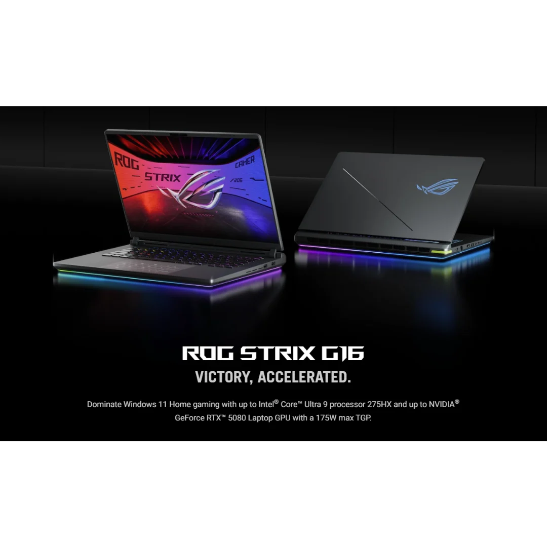 Asus ROG Strix G16 G615JMR-S5130WSM Gaming Laptop (Volt Green) | 16" 2.5K (2560x1600) 240Hz IPS | Core i7-14650HX | 16GB RAM | 1TB SSD | RTX 5060 | Windows 11 Home | MS Office Home 2024 | MS 365 Basic | ROG Strix Impact Mouse + ROG Backpack - Image 4
