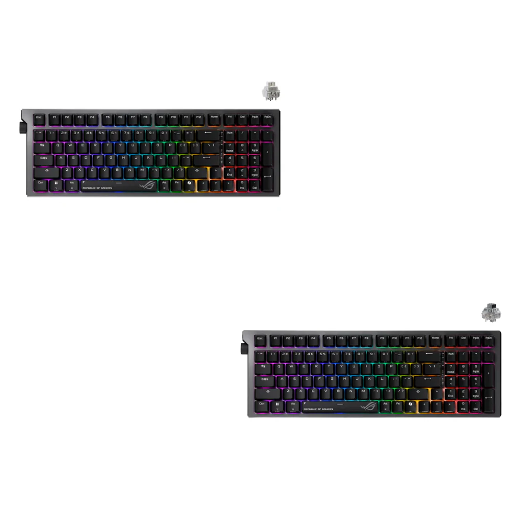 Asus ROG Strix Morph Black 96% Tri-Mode Hot Swappable RGB Wireless Mechanical Gaming Keyboard X903 (ROG NX Snow V2 Linear Switch | ROG NX Storm V2 Linear Switch) - Image 3