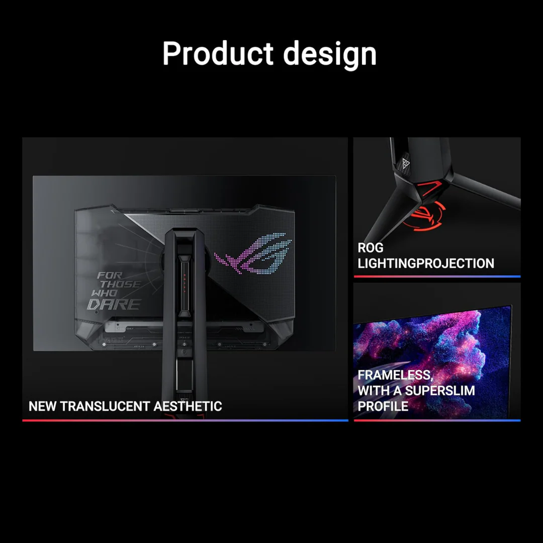 Asus ROG Swift OLED PG27AQDP 27" 480Hz QHD 2560x1440 0.03ms (GTG) WOLED Ultra-Fast Gaming Monitor - Image 4
