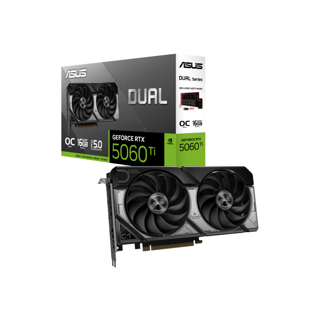 ASUS RTX 5060 TI Dual OC 16GB DUAL-RTX5060TI-O16G Graphics Card