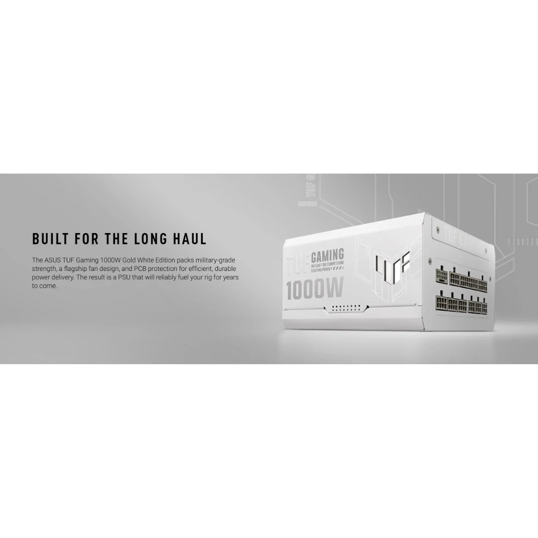 Asus TUF Gaming 1000G Gold 1000W 80+ Fully Modular Power Supply TUF-GAMING-1000G -WHITE - Image 4