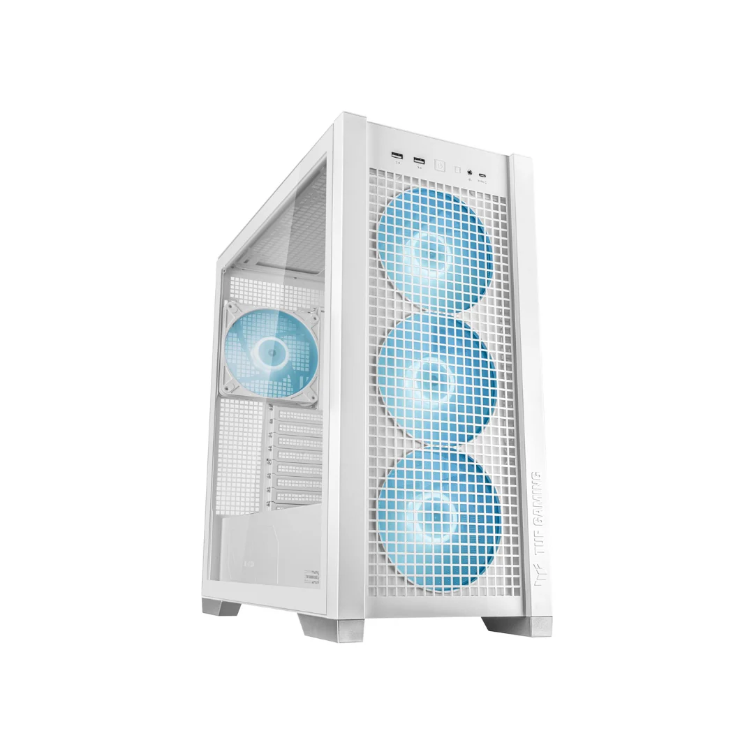 Asus TUF Gaming GT302 TG ATX Mid-Tower Case w/ 4x140mm ARGB ( Black | White ) - Image 4