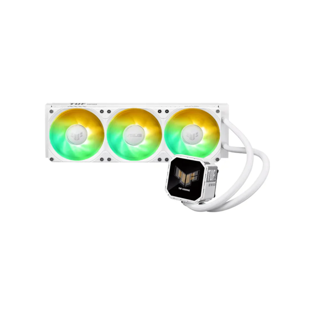 ASUS TUF Gaming LC III 360 ARGB LCD CPU Liquid Cooler with Pre-Installed & Integrated Triple Fans (Black | White) - Image 2
